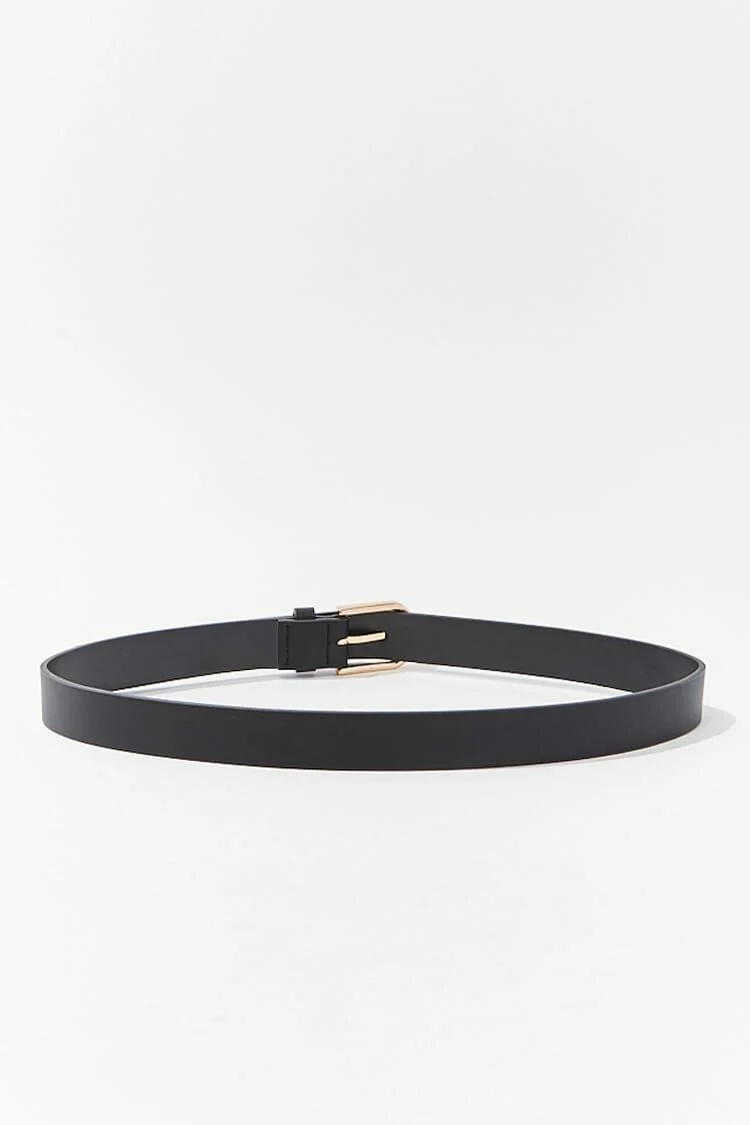 Faux Leather Buckle Belt - Image 5