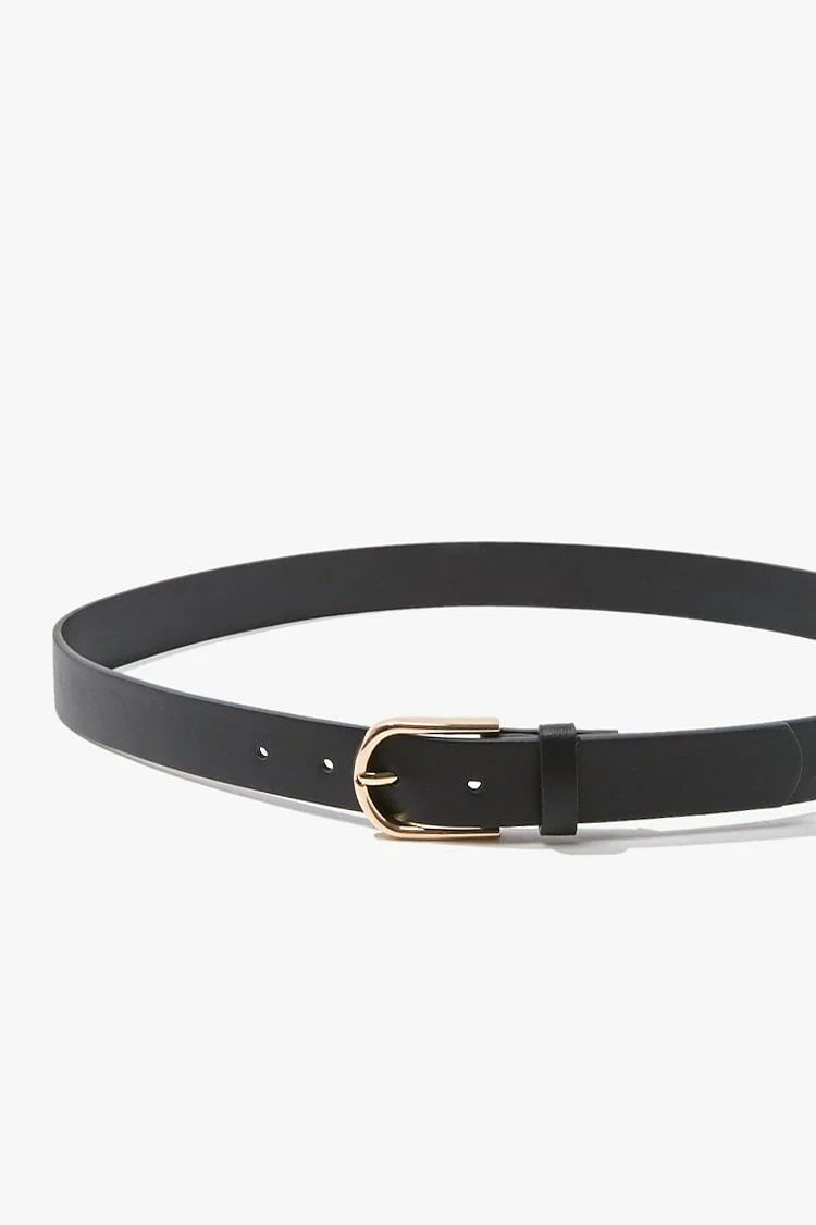 Faux Leather Buckle Belt - Image 7