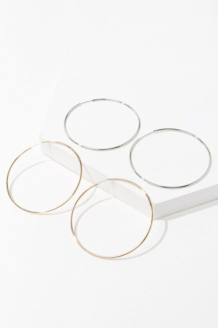 Infinity Hoop Earring Set