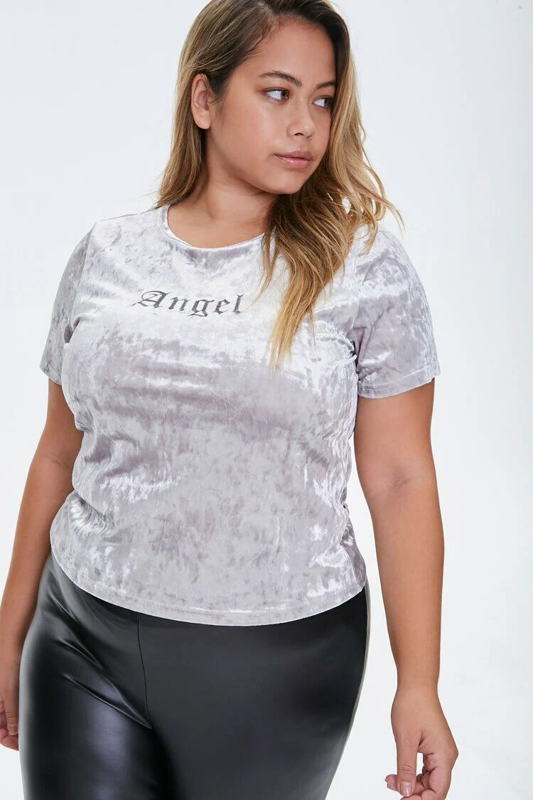Plus Size Angel Velvet Tee