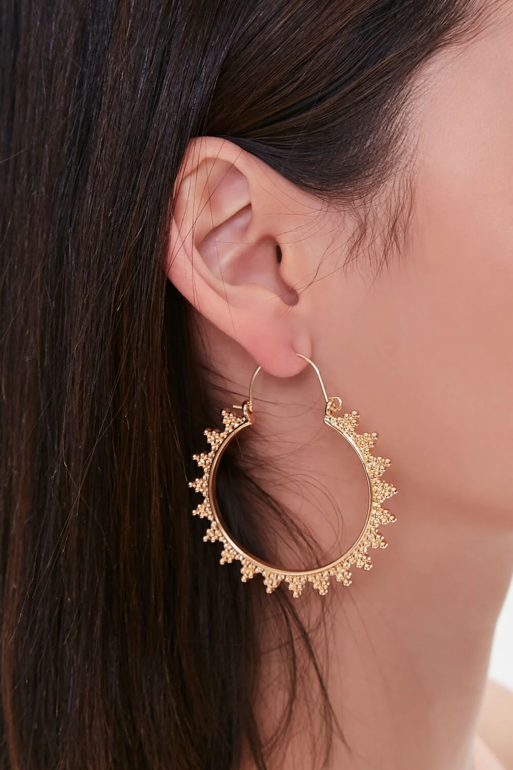 Ornate Hoop Earrings