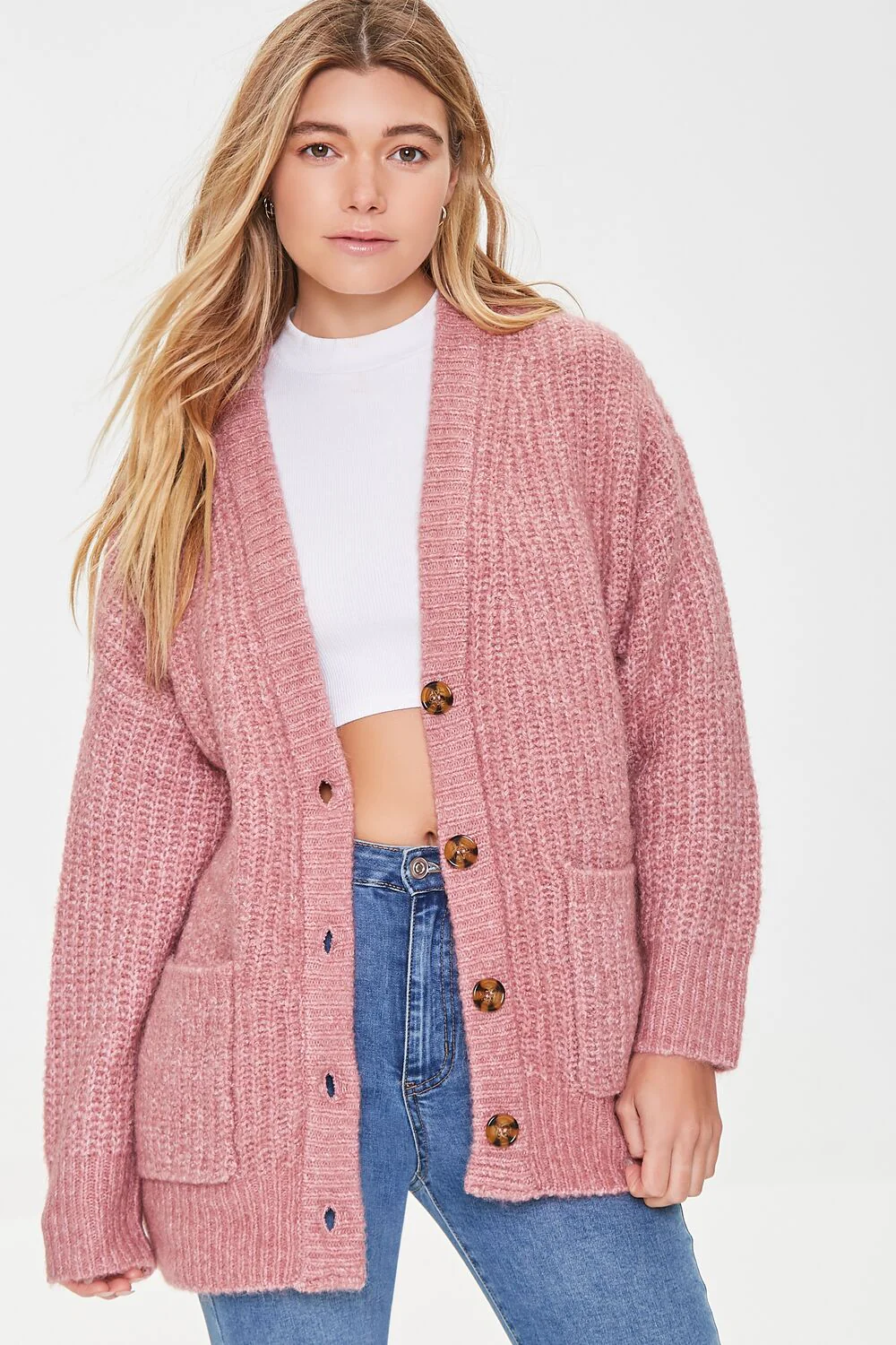 Marled Cardigan Sweater