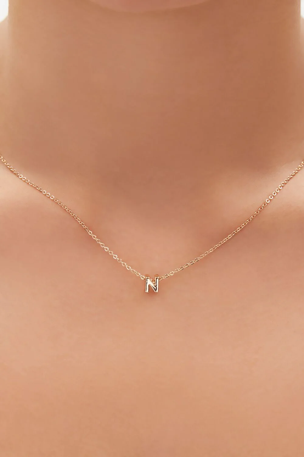 Initial Charm Chain Necklace