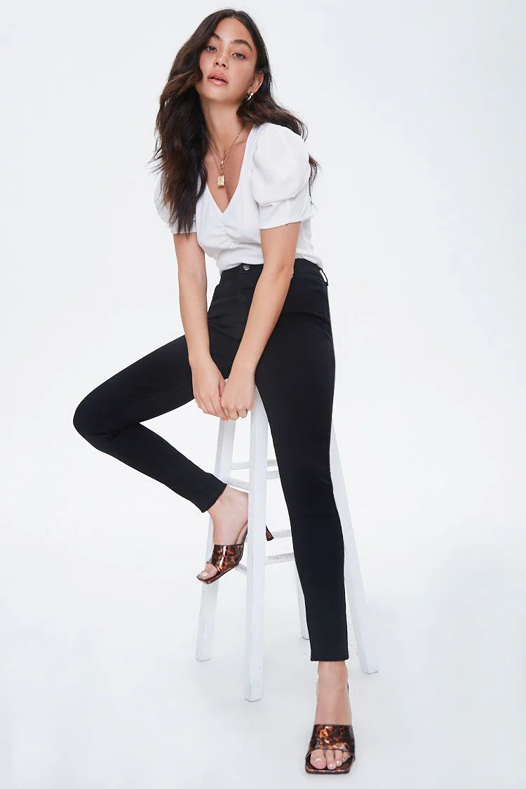 Stretch High-Rise Skinny Jeans