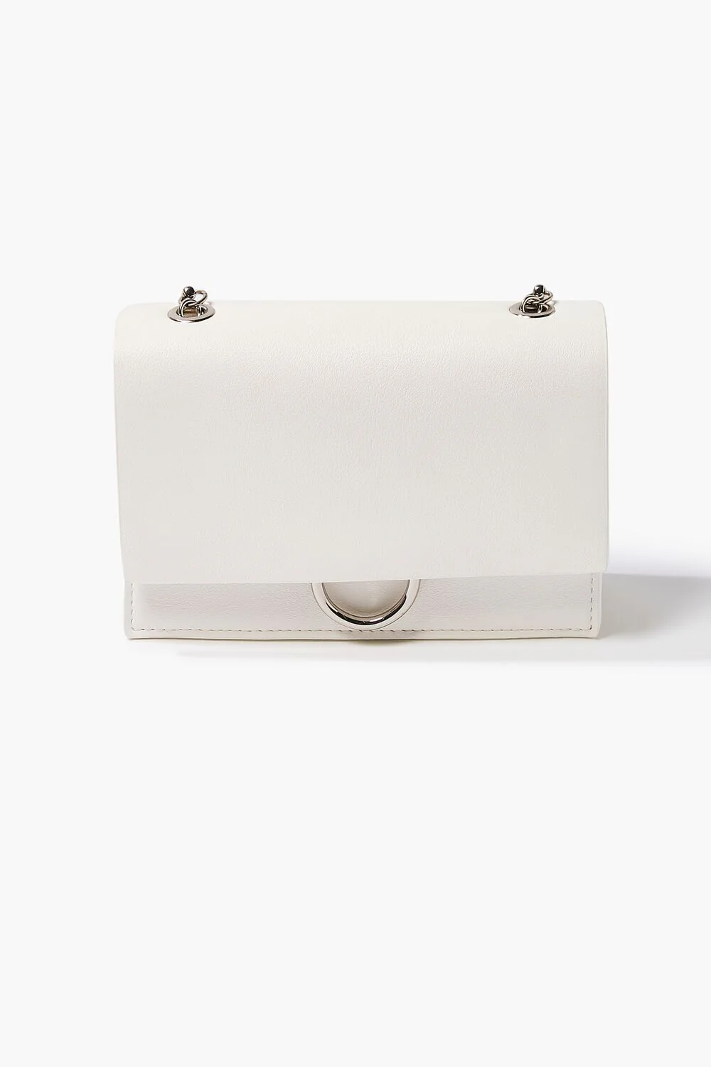 Faux Leather Chain Crossbody Bag