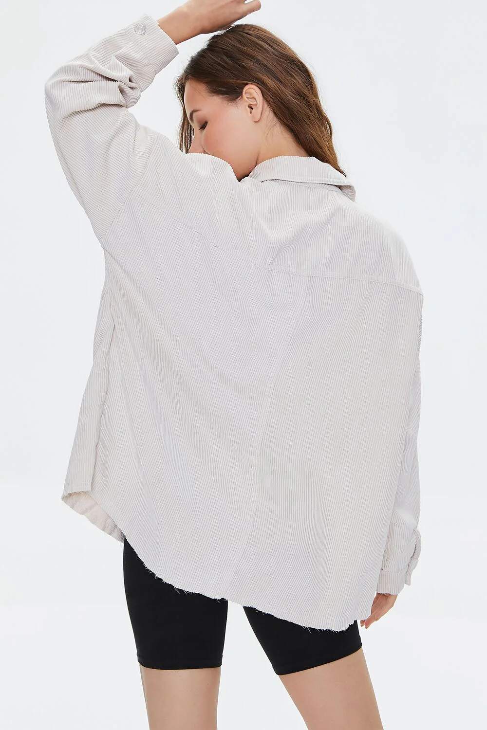 Corduroy Button-Front Shacket - Image 3