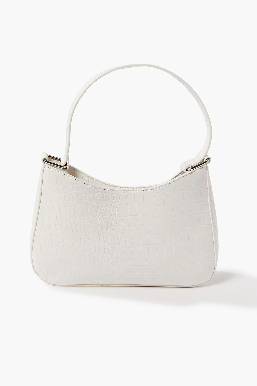 Faux Croc Leather Shoulder Bag