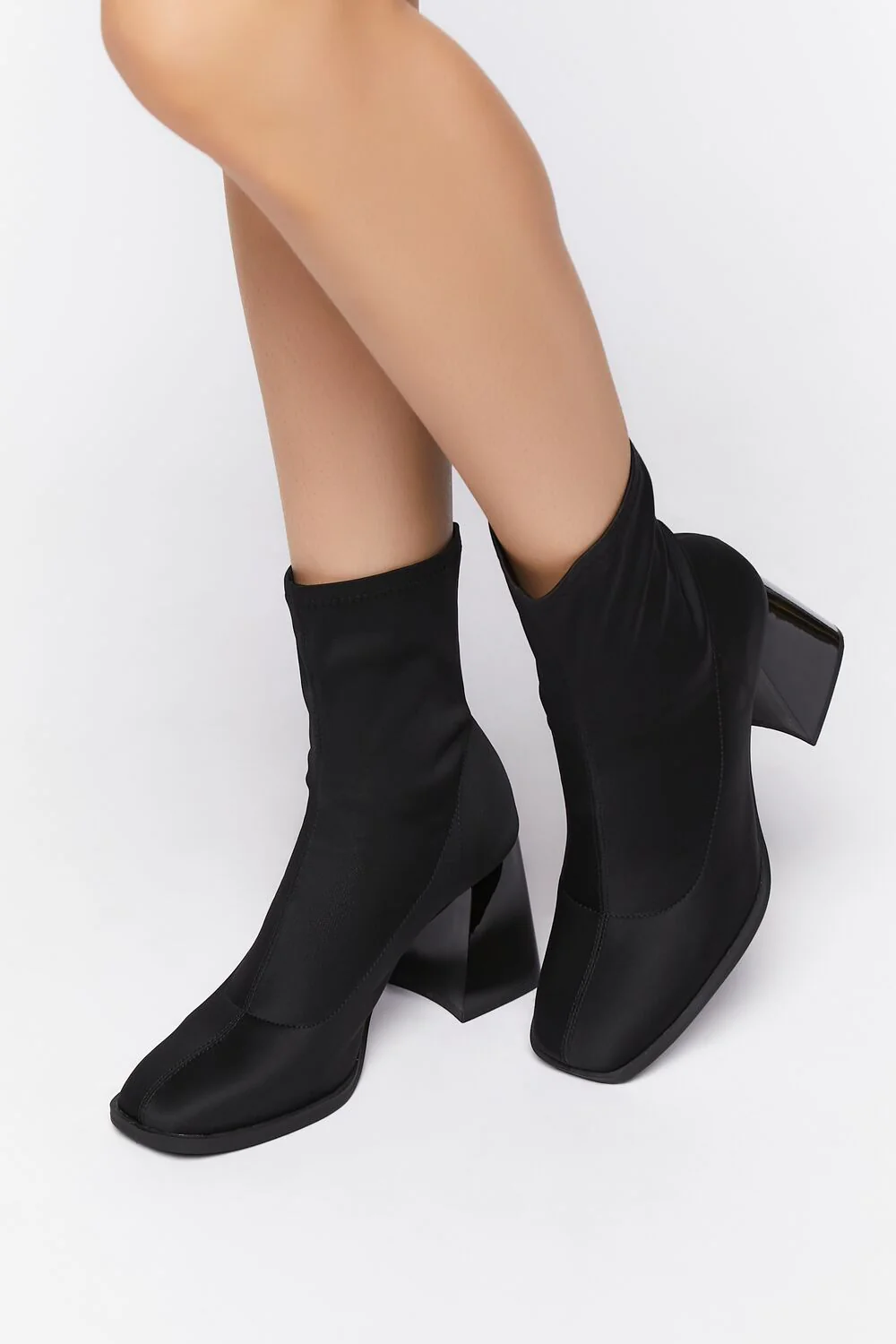 Flare Heel Sock Booties