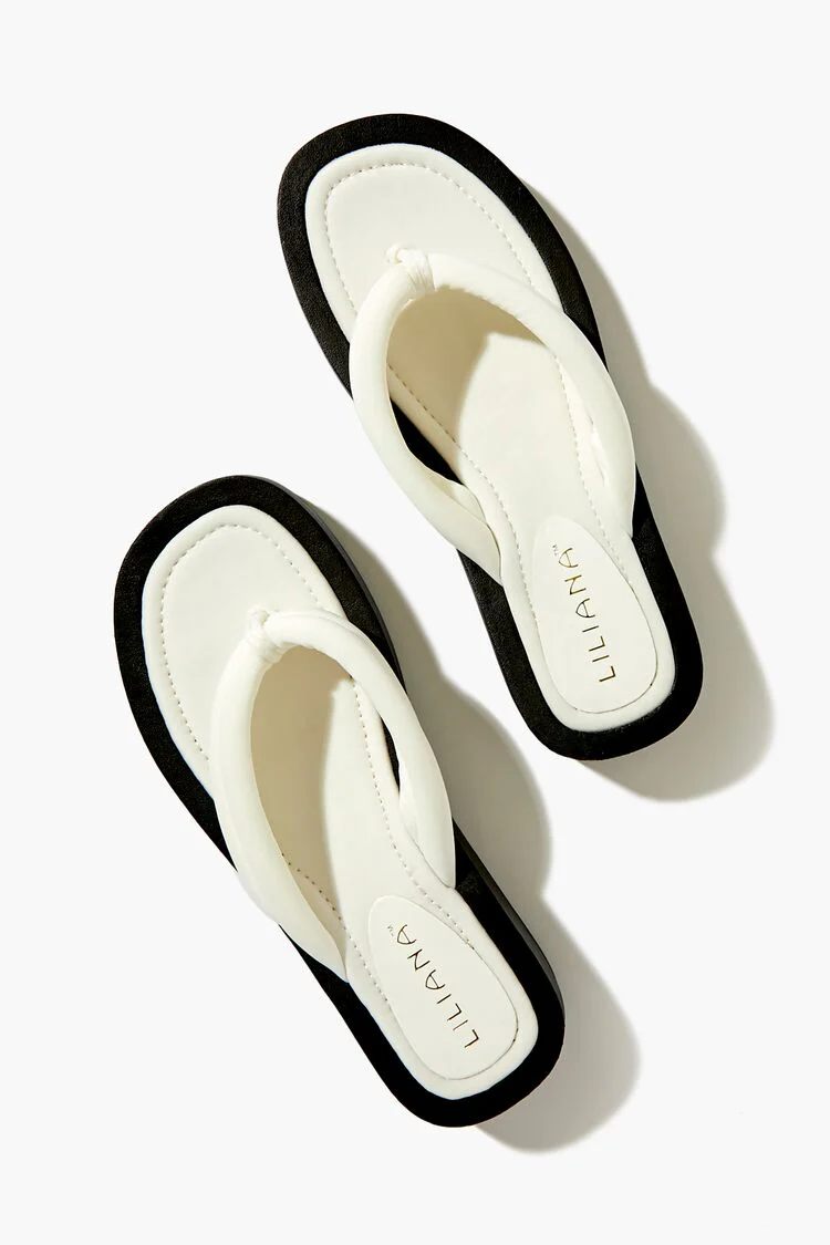 Low-Platform Thong Sandals