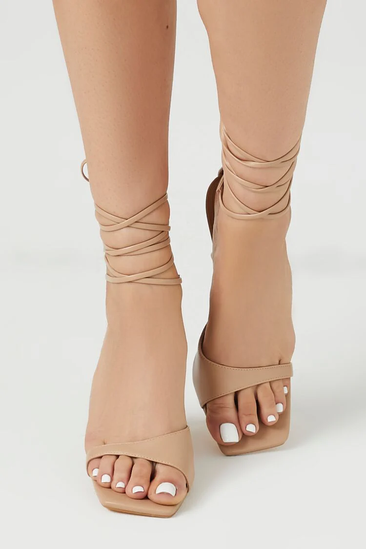 Lace-Up Stiletto Heels - Image 8