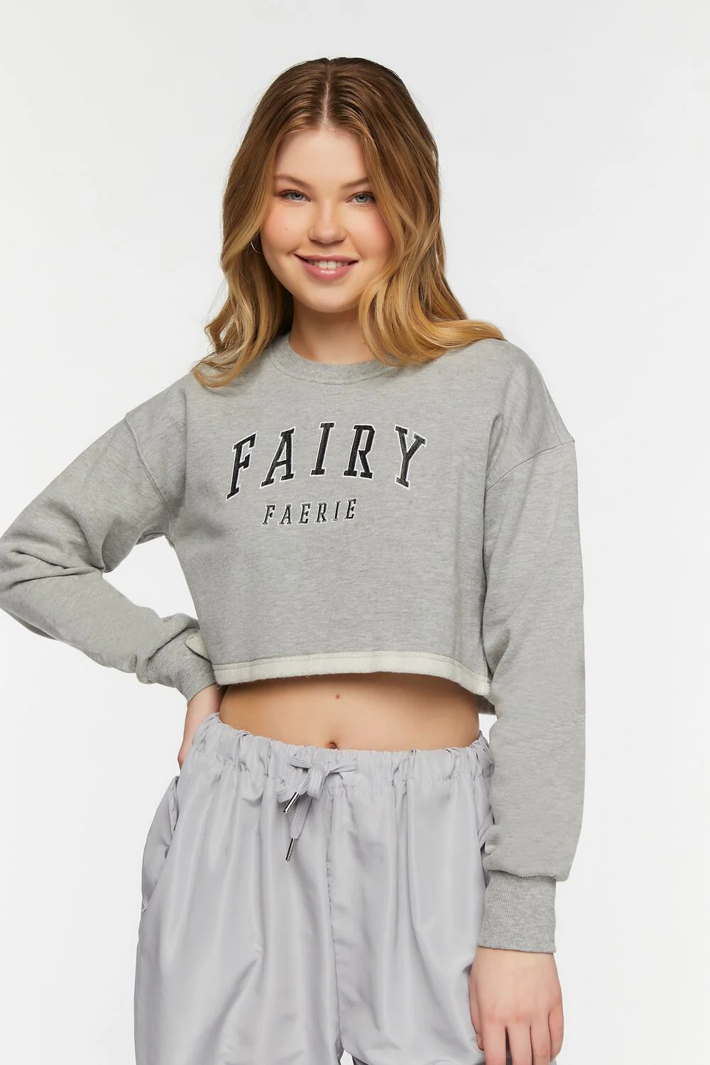 Fairy Cropped Graphic Pullover