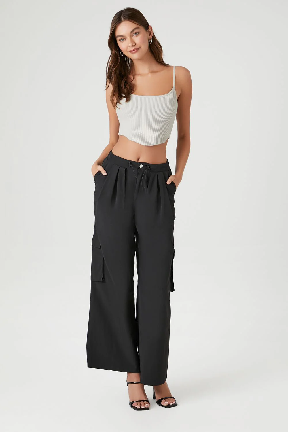 Sweater-Knit Cropped Cami - Image 4