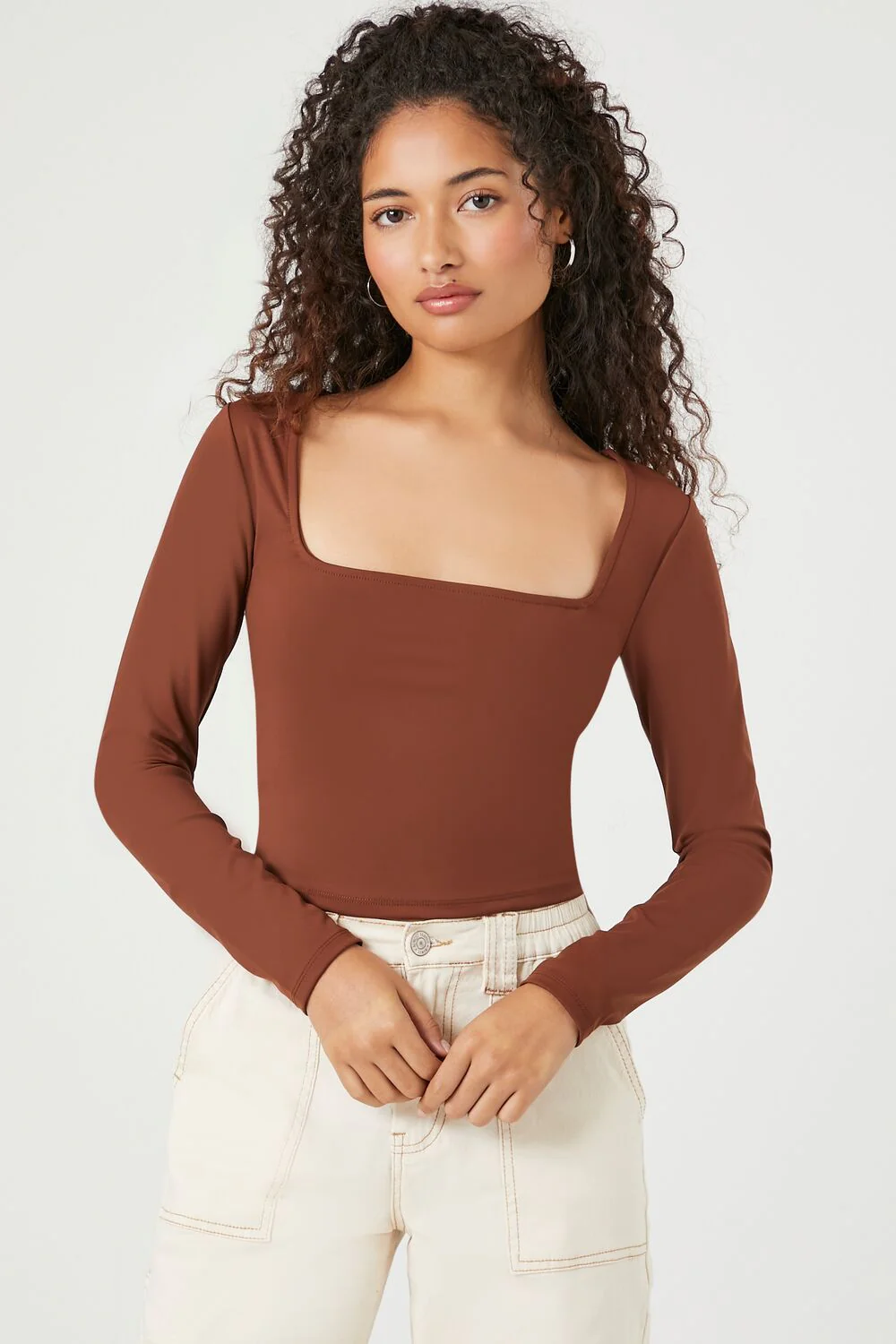 Sculpt Shape Square-Neck Top - Image 36