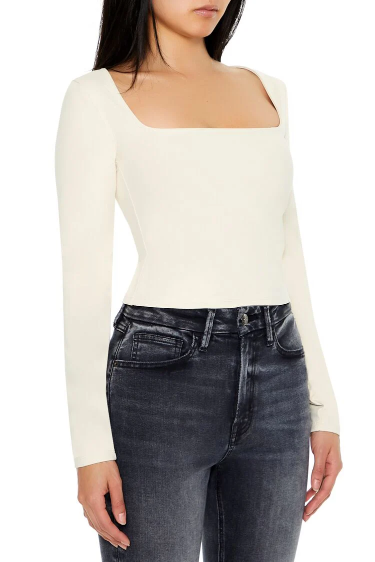 Sculpt Shape Square-Neck Top - Image 4