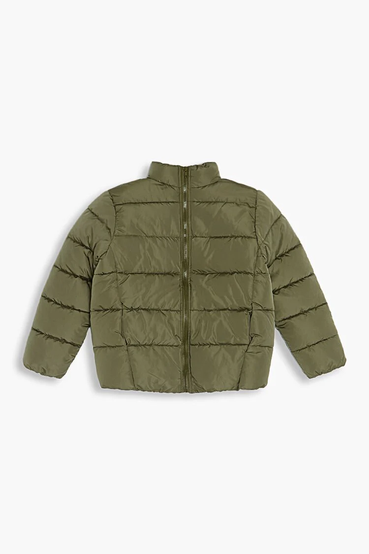 Girls Funnel Neck Puffer Jacket (Kids)