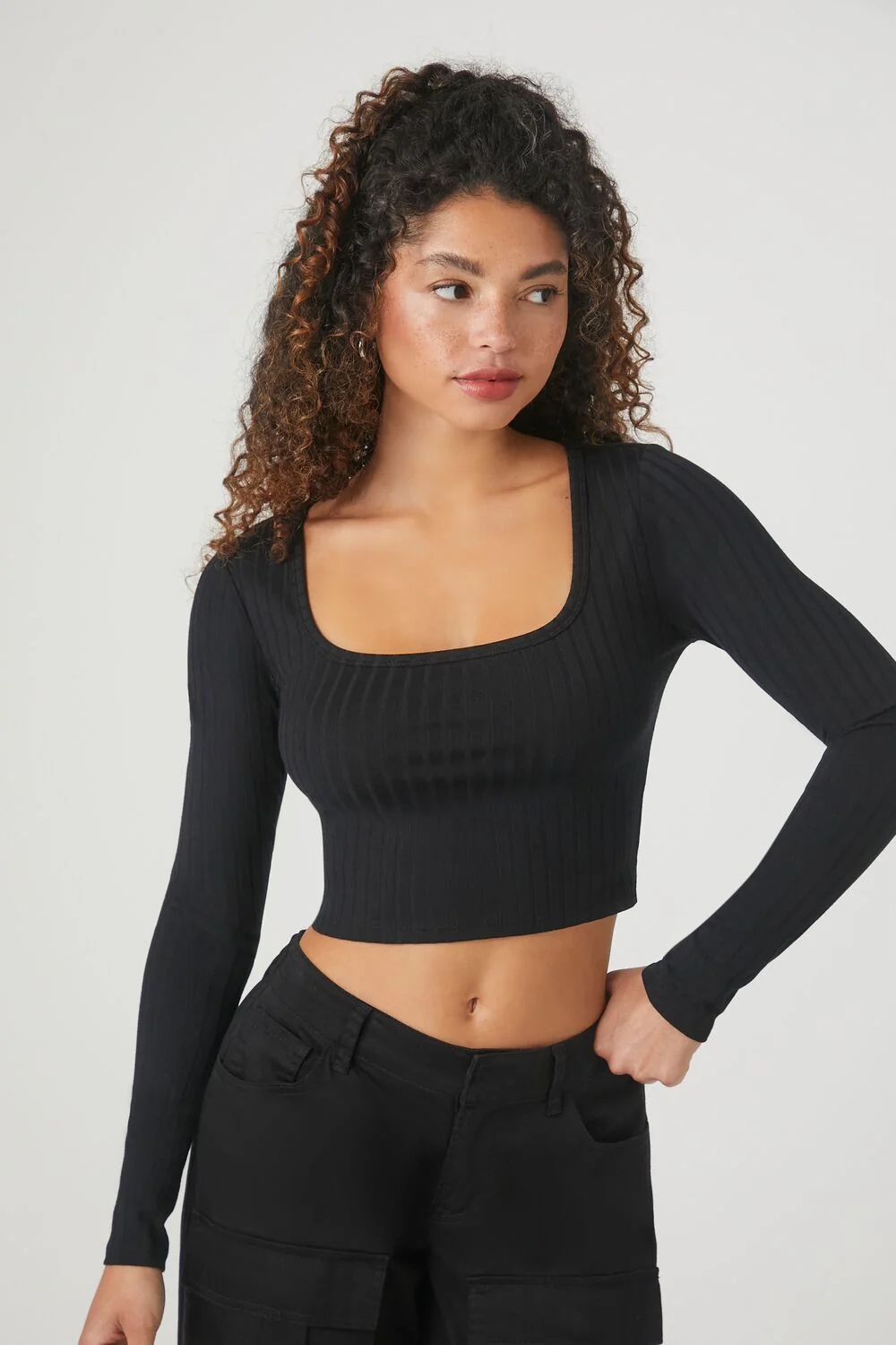 Ribbed Knit Crop Top
