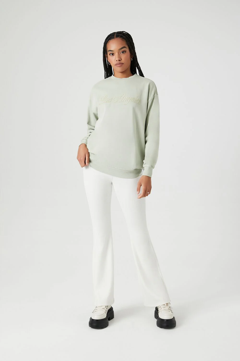 Lace Los Angeles Drop-Sleeve Pullover