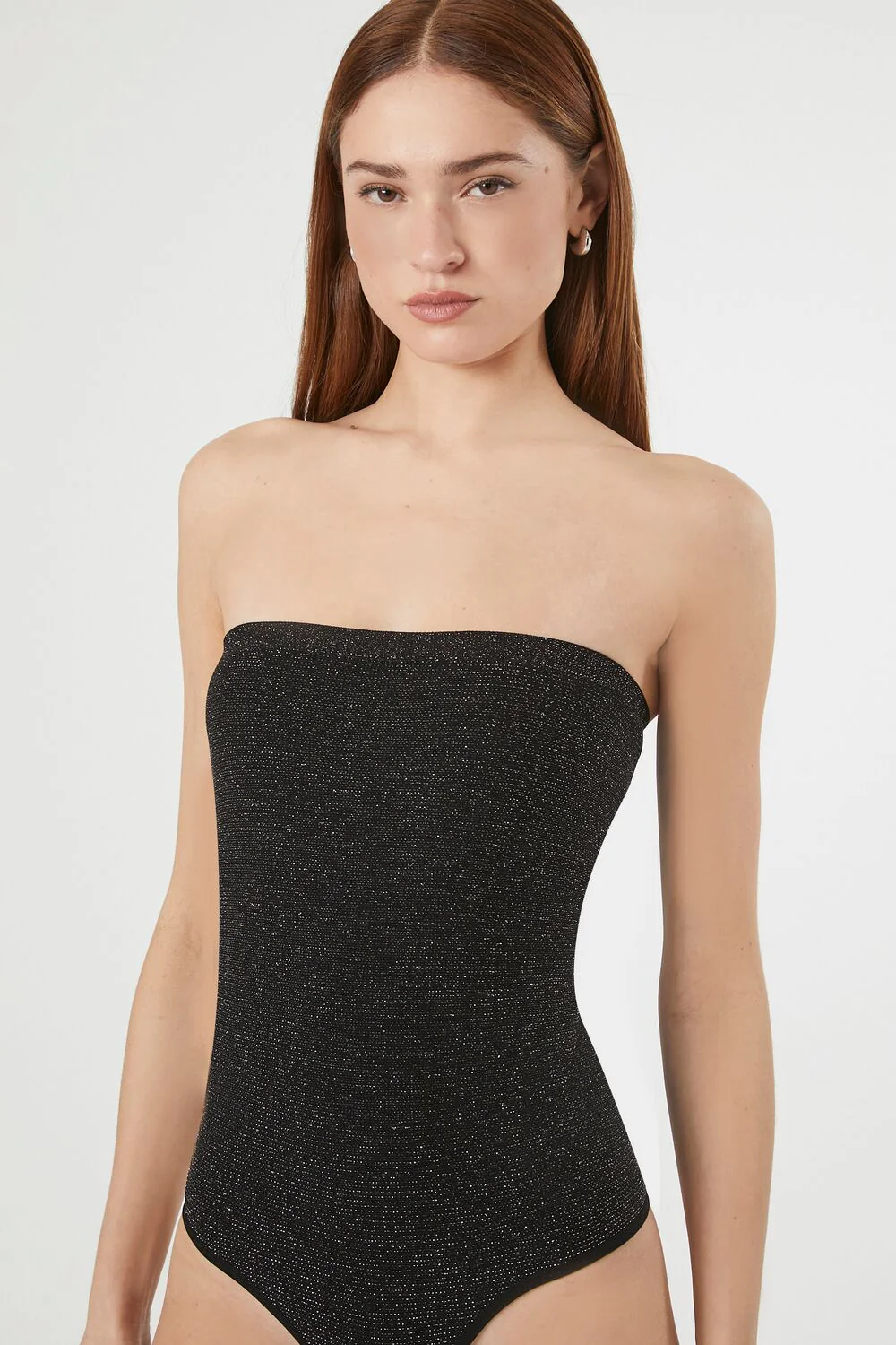 Glitter Knit Tube Bodysuit - Image 5