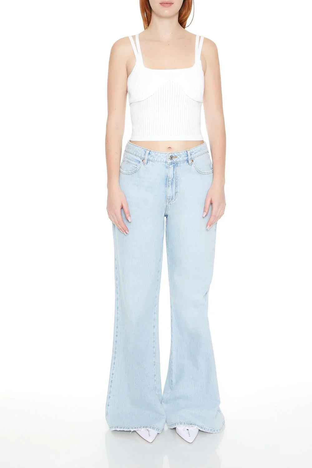 Sweater-Knit Cropped Cami - Image 4