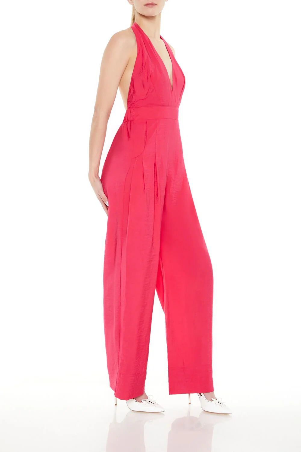 Halter Wide-Leg Jumpsuit - Image 2