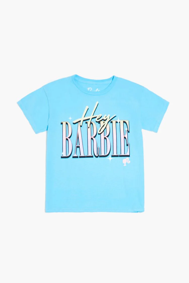 Girls Hey Barbie Graphic Tee (Kids)