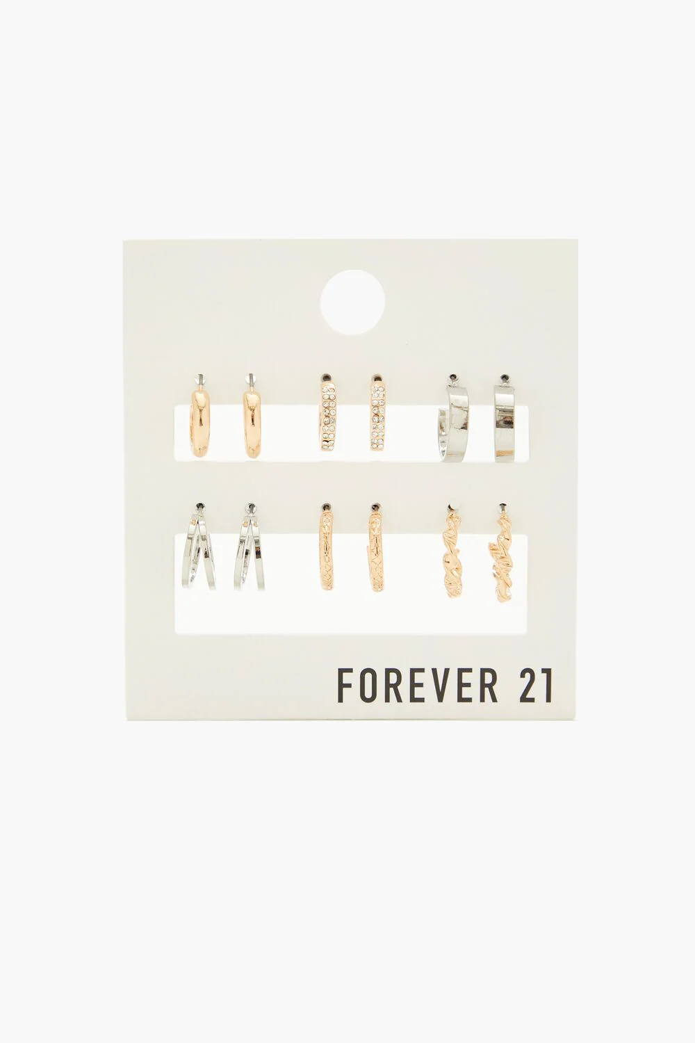 Rhinestone Hoop Earring Set