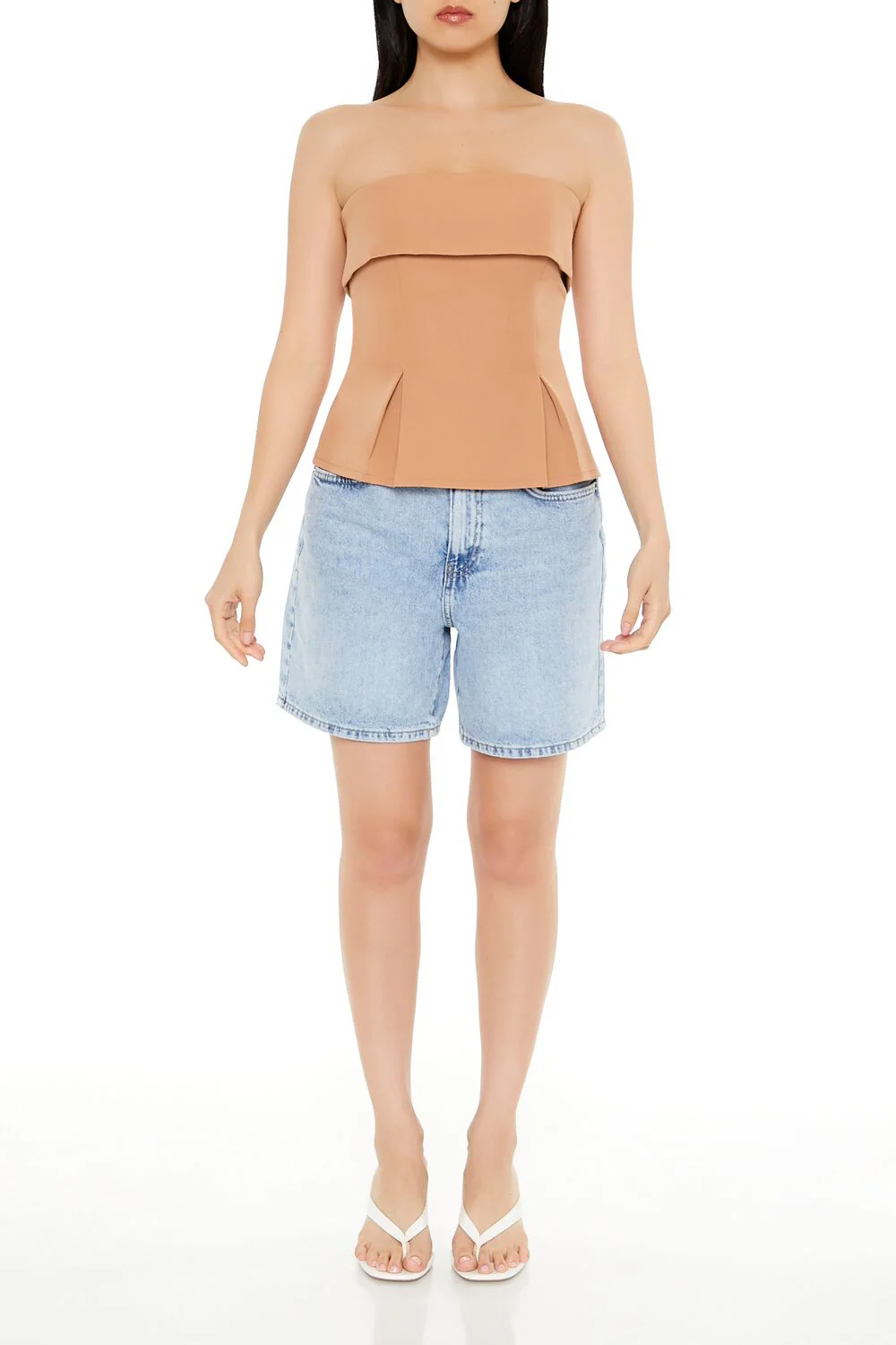 Foldover Strapless Top - Image 2