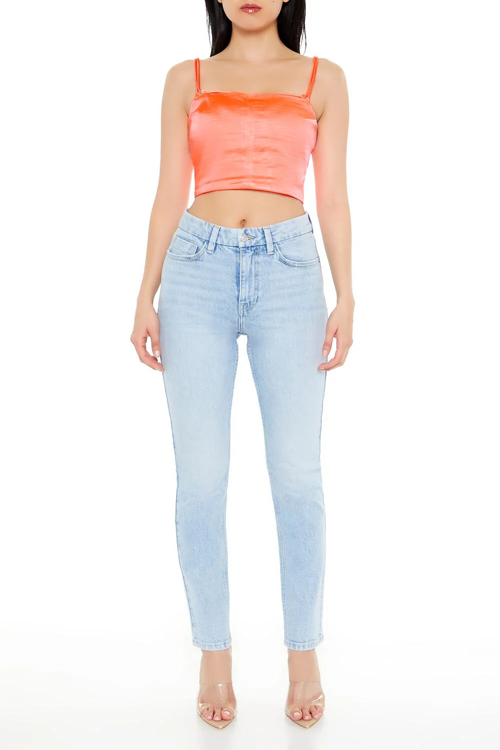 Satin Cropped Cami - Image 2