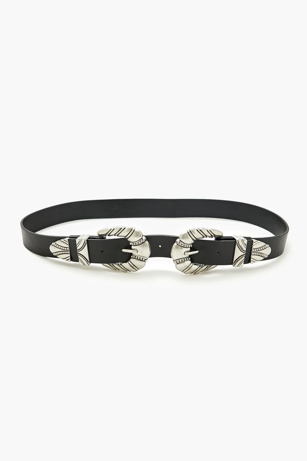 Etched Dual-Buckle Belt