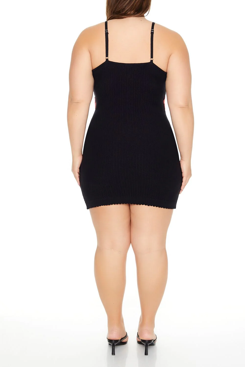 Plus Size Flower Sweater Dress - Image 3