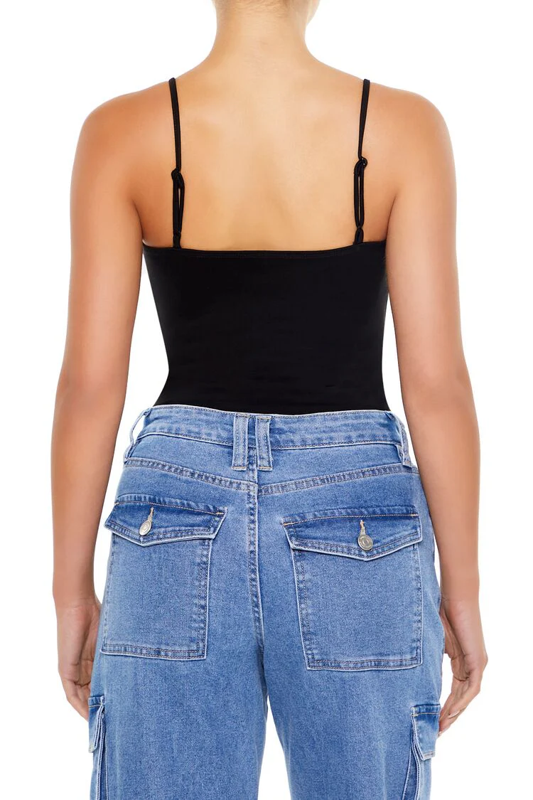 Ponte Knit Cami Bodysuit - Image 4