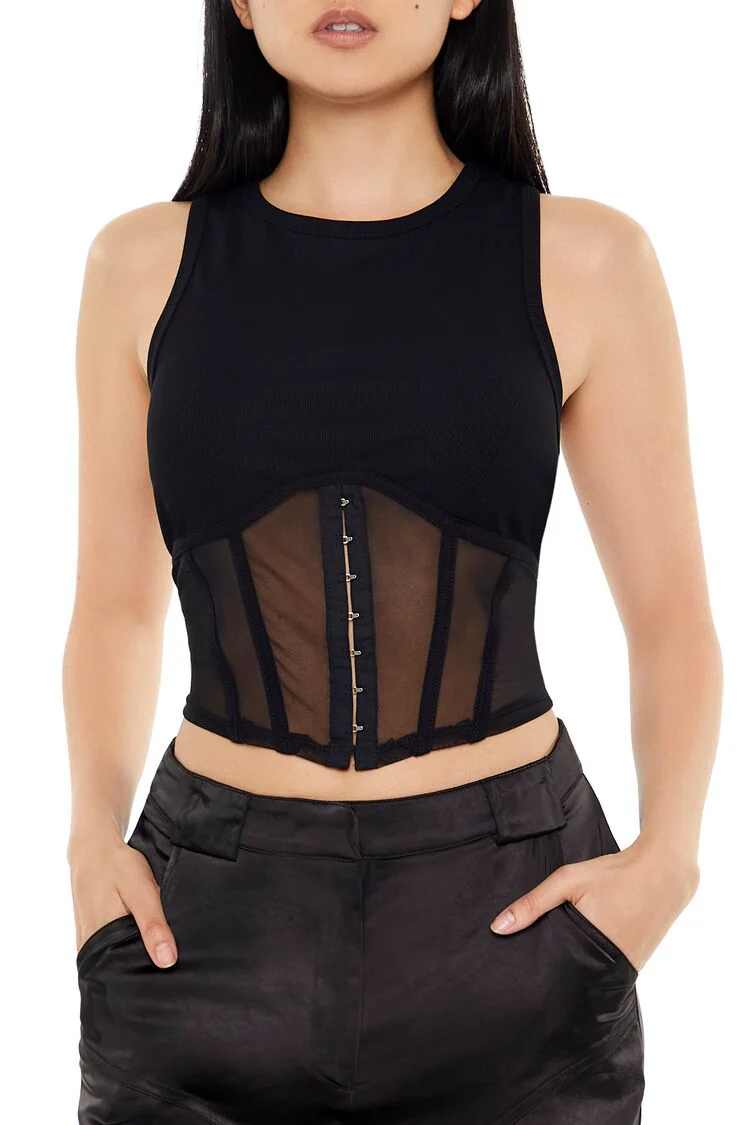 Corset Racerback Tank Top