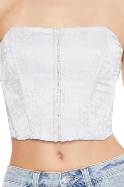 Floral Corset Tube Top - Image 3