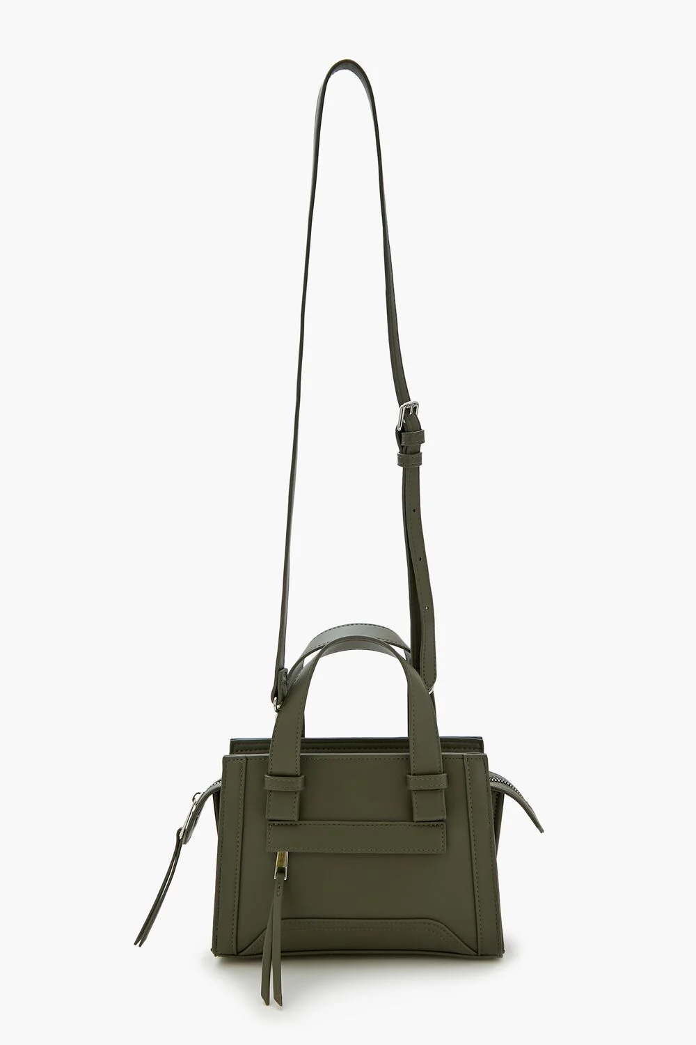 Faux Leather Crossbody Bag