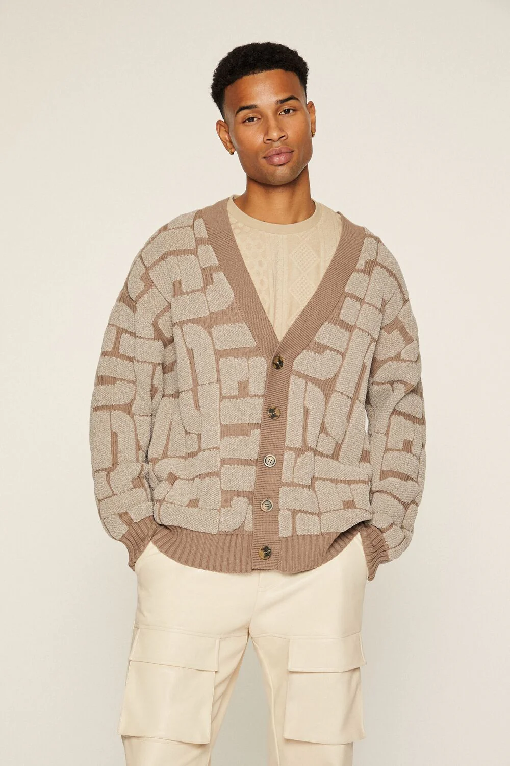 Geo Cardigan Sweater
