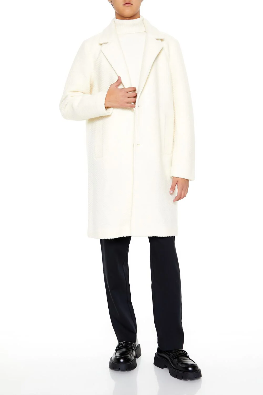Textured Notched Coat