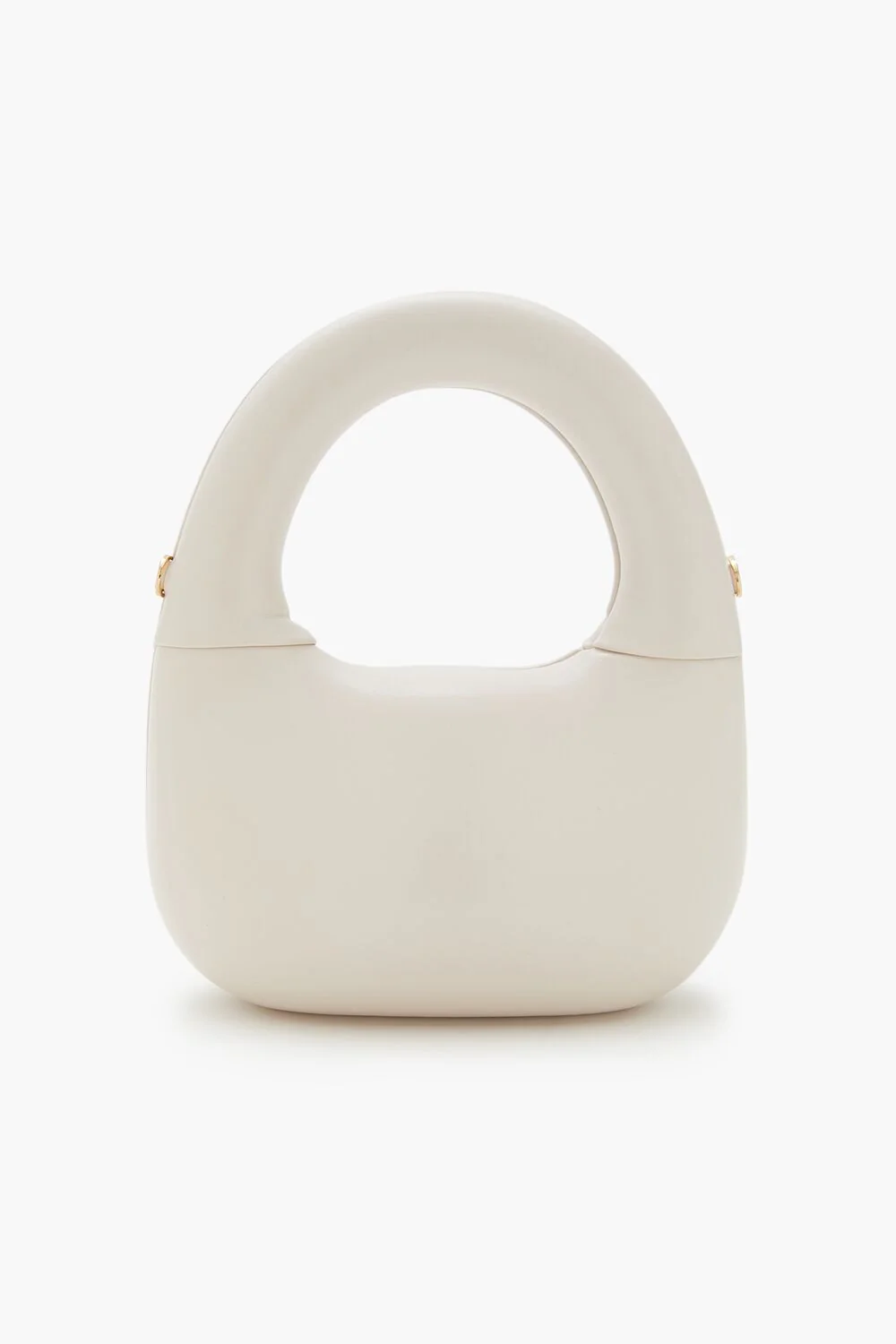 Faux Leather Round Crossbody Bag