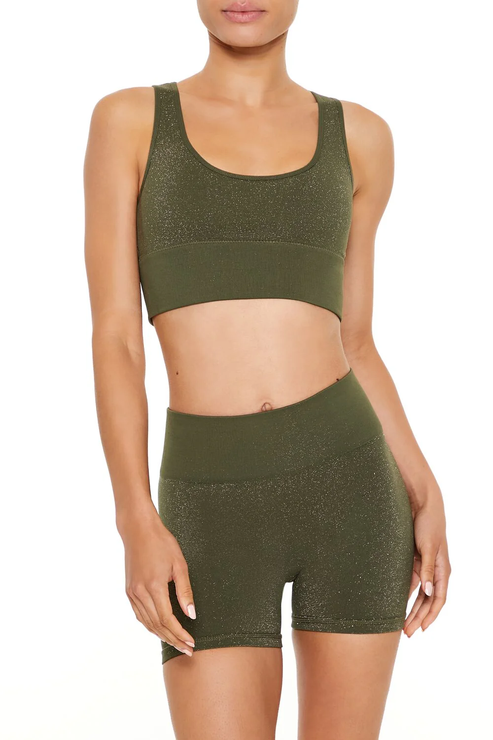 Active Seamless Glitter Sports Bra
