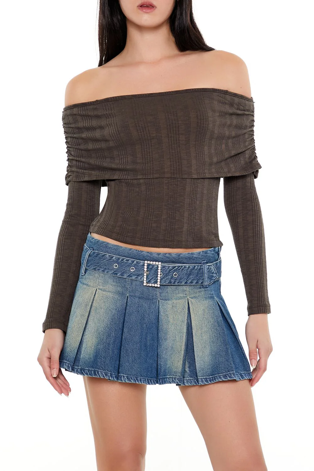 Off-the-Shoulder Crop Top