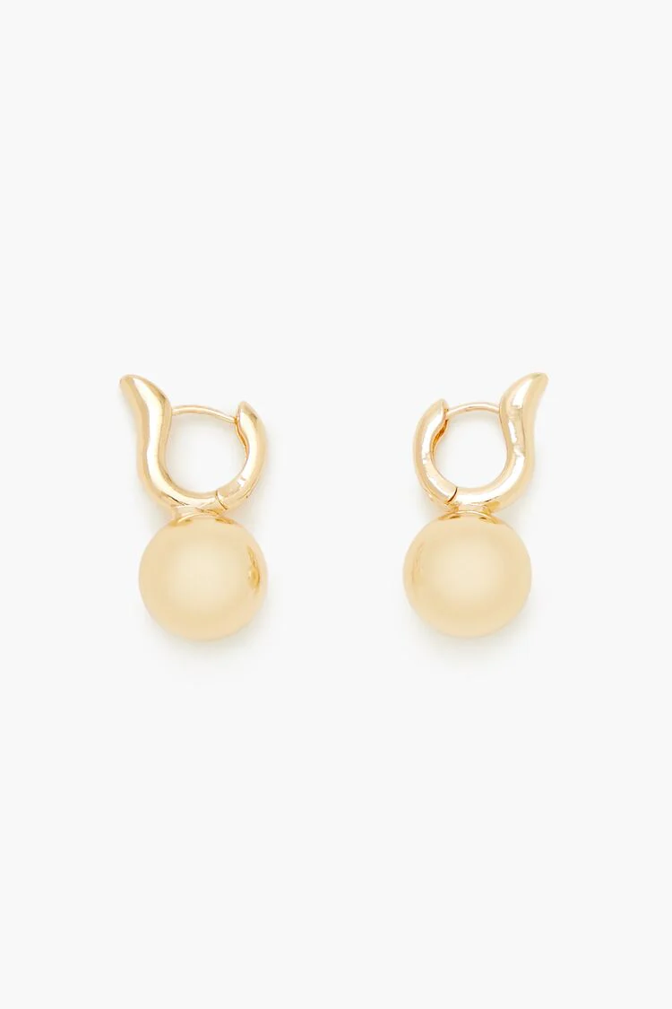Round Huggie Hoop Earrings