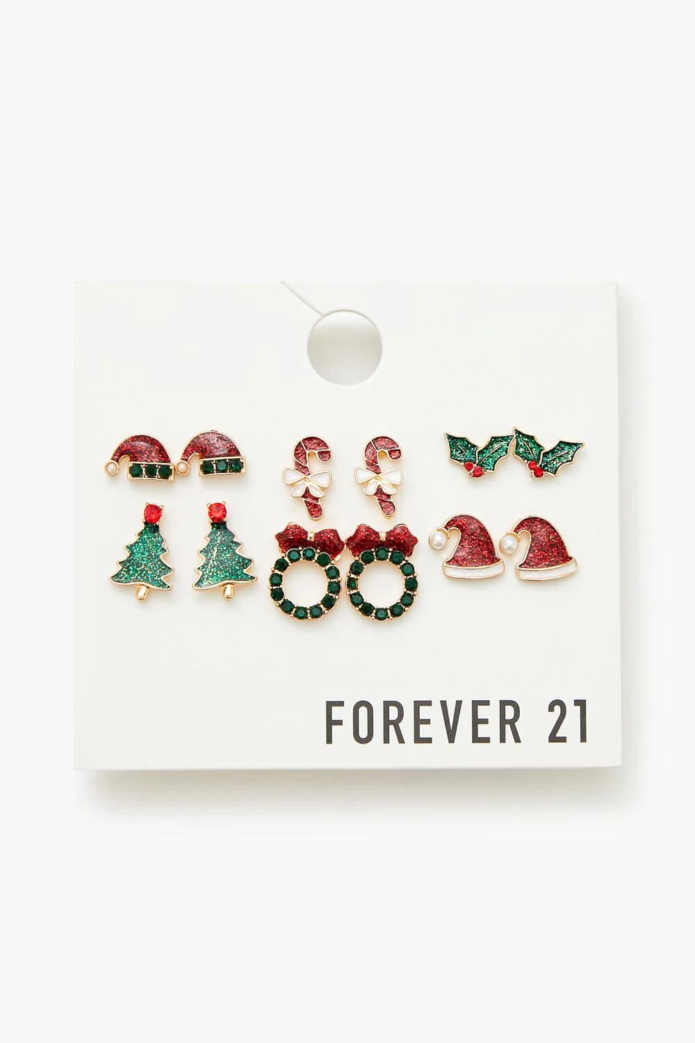 Christmas Enamel Stud Earring Set