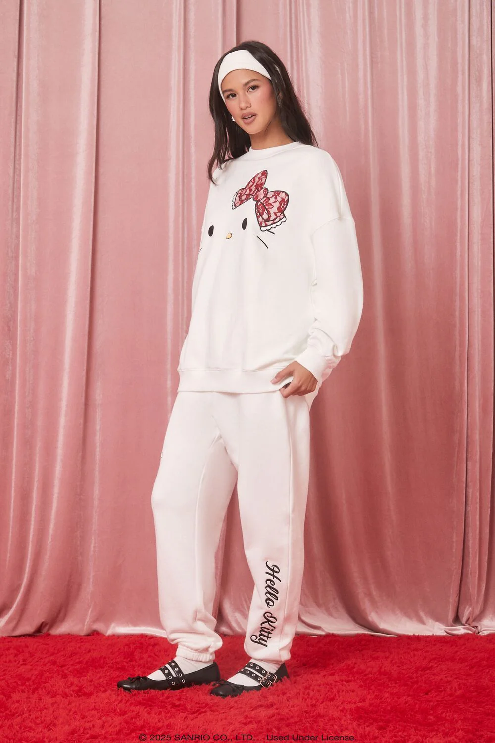 Lace Heart Hello Kitty Joggers
