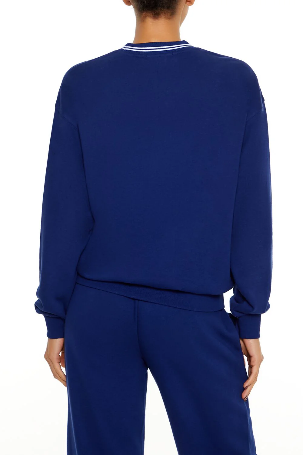 Fleece Varsity-Striped Pullover - Image 5