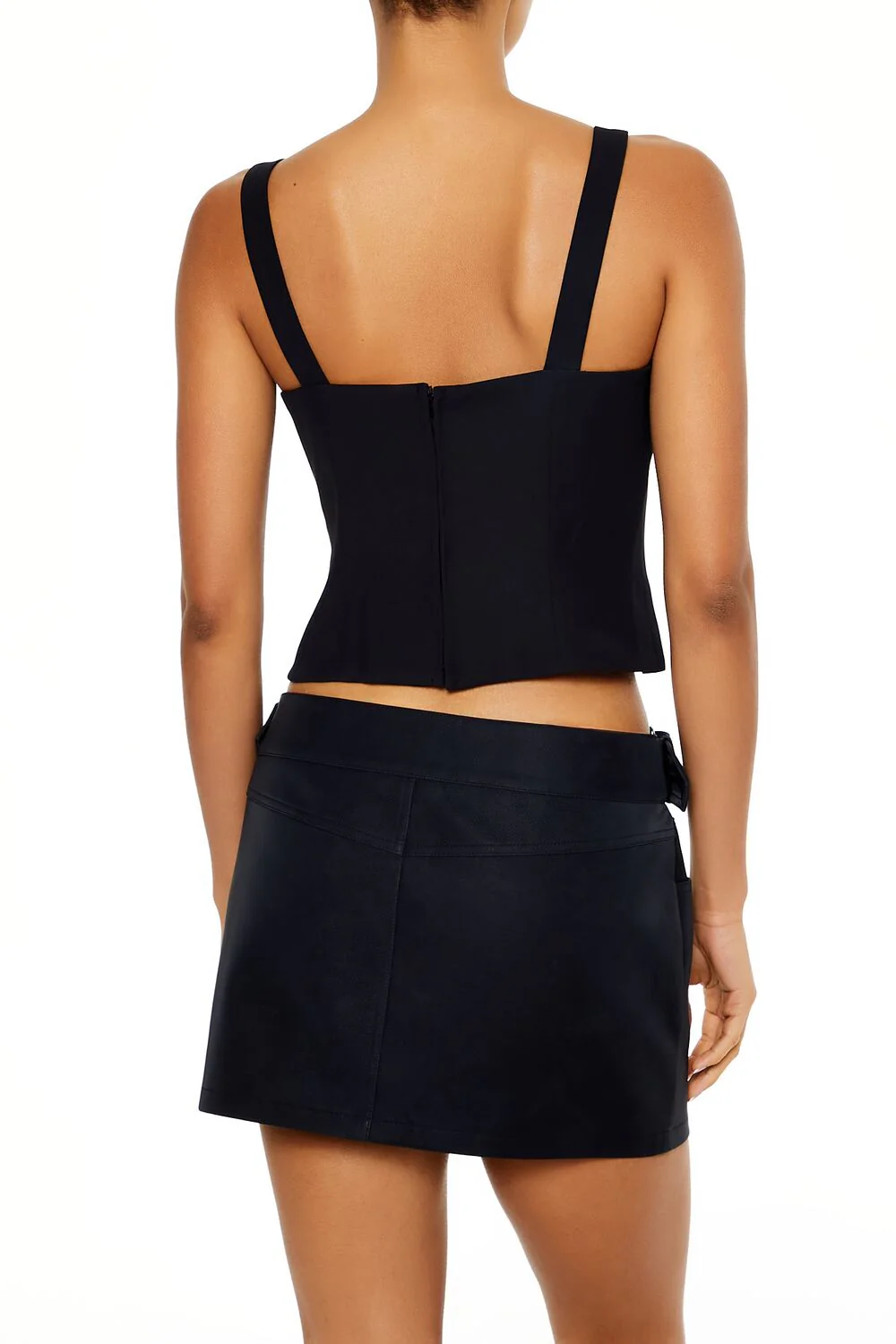 Lace-Up Sweetheart Tank Top - Image 5
