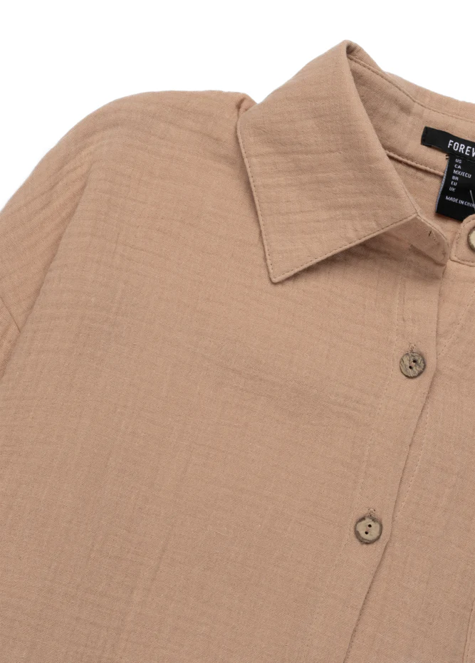 LIGHTWEIGHT LONG SLEEVE SHIRT WITH MATCHING SHORT - Image 3