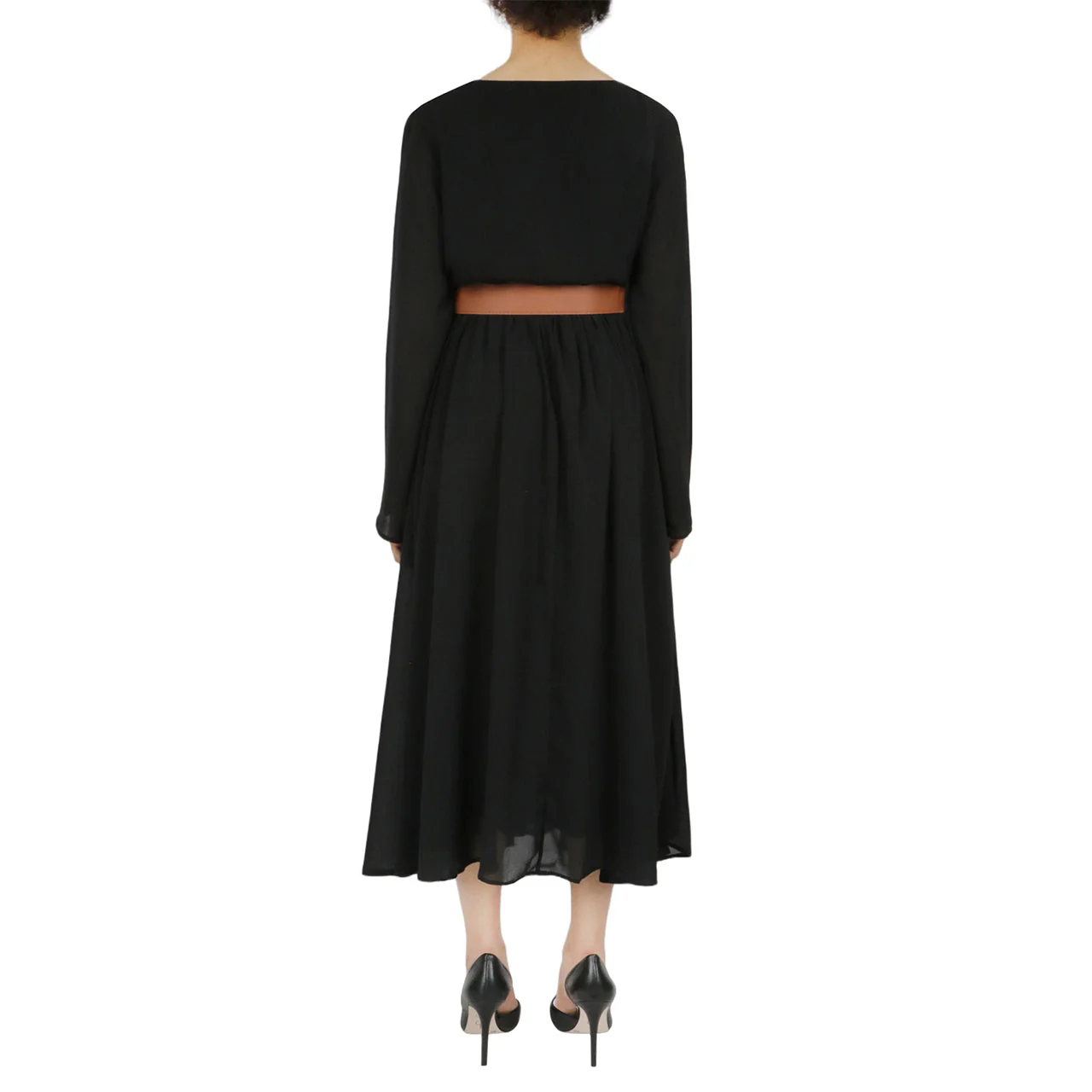Belted Long Sleeve Dress - Image 8