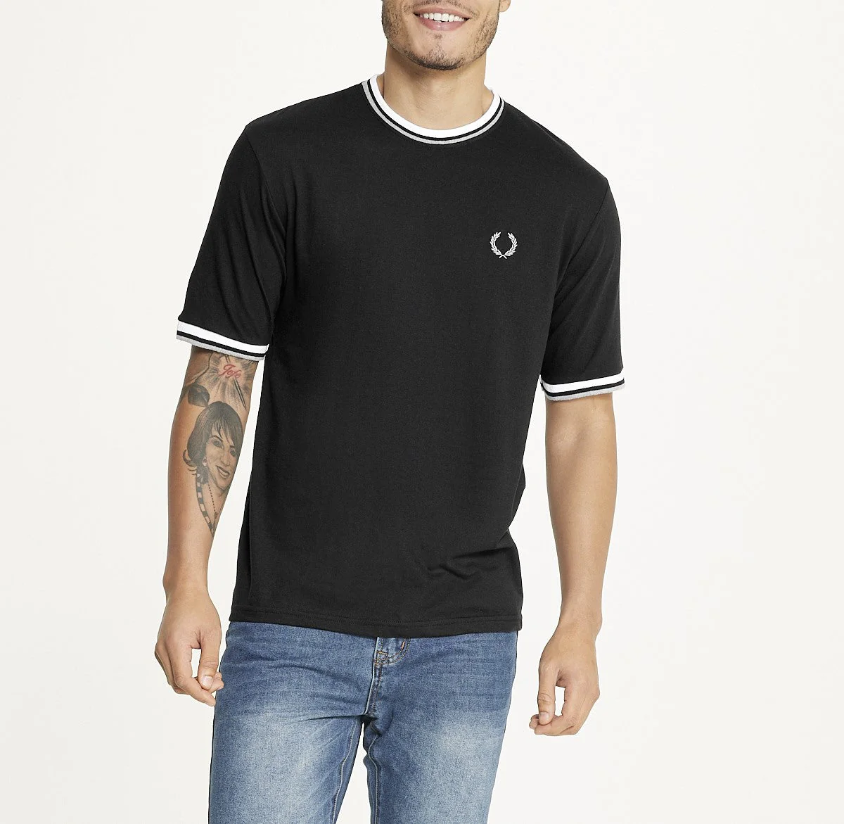 Brooklyn Laundry Men's Tonal Embroidery Crew Neck Tee