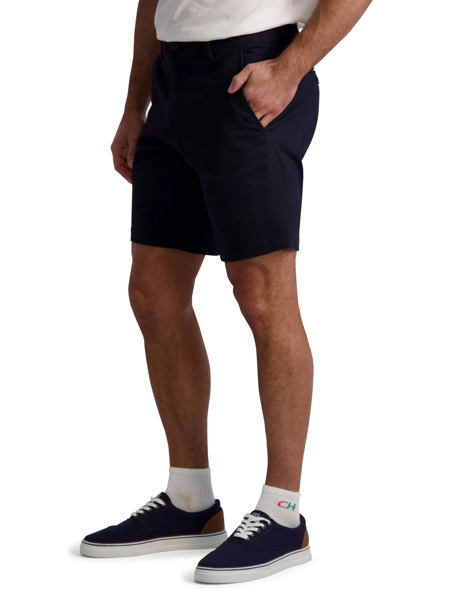 Chap's Men's 9" Flat Front Stretch Twill Short - Image 4