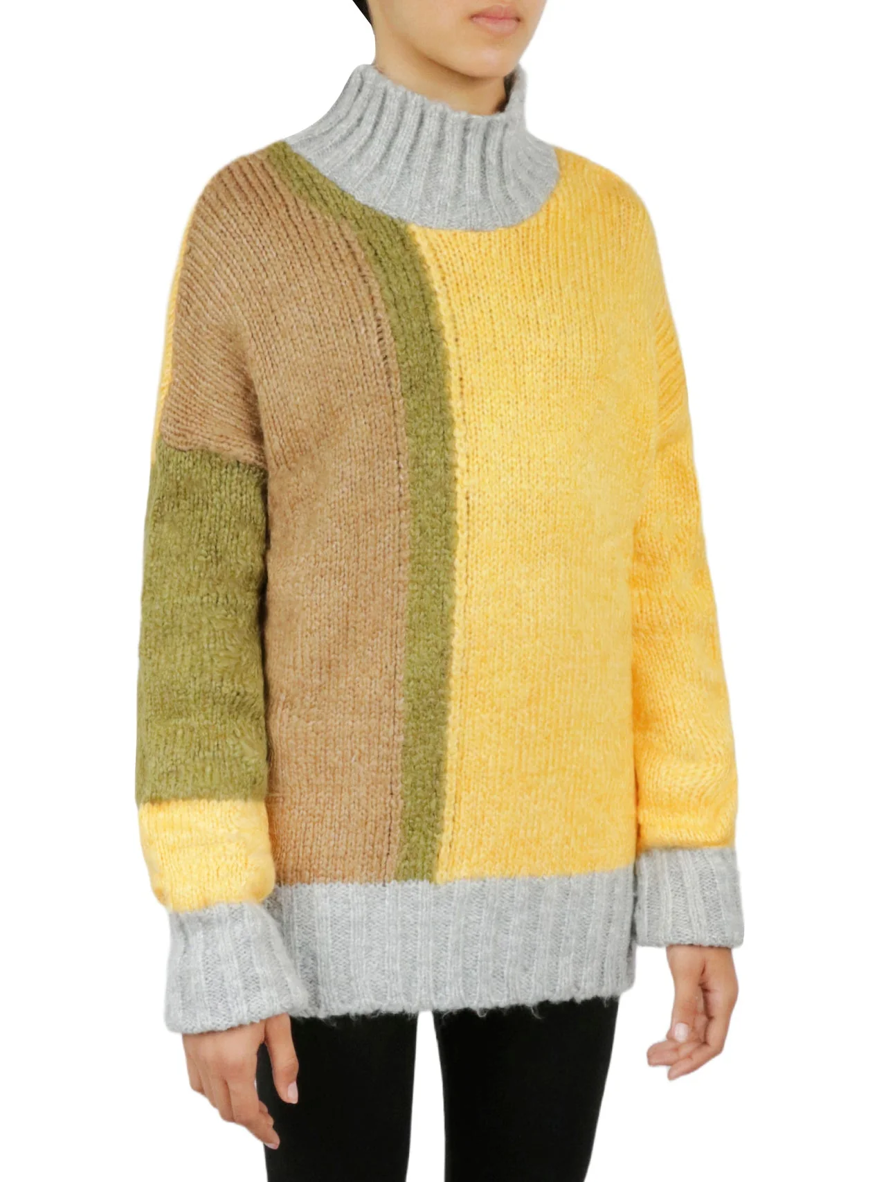 Color Block Tunic Sweater - Image 14