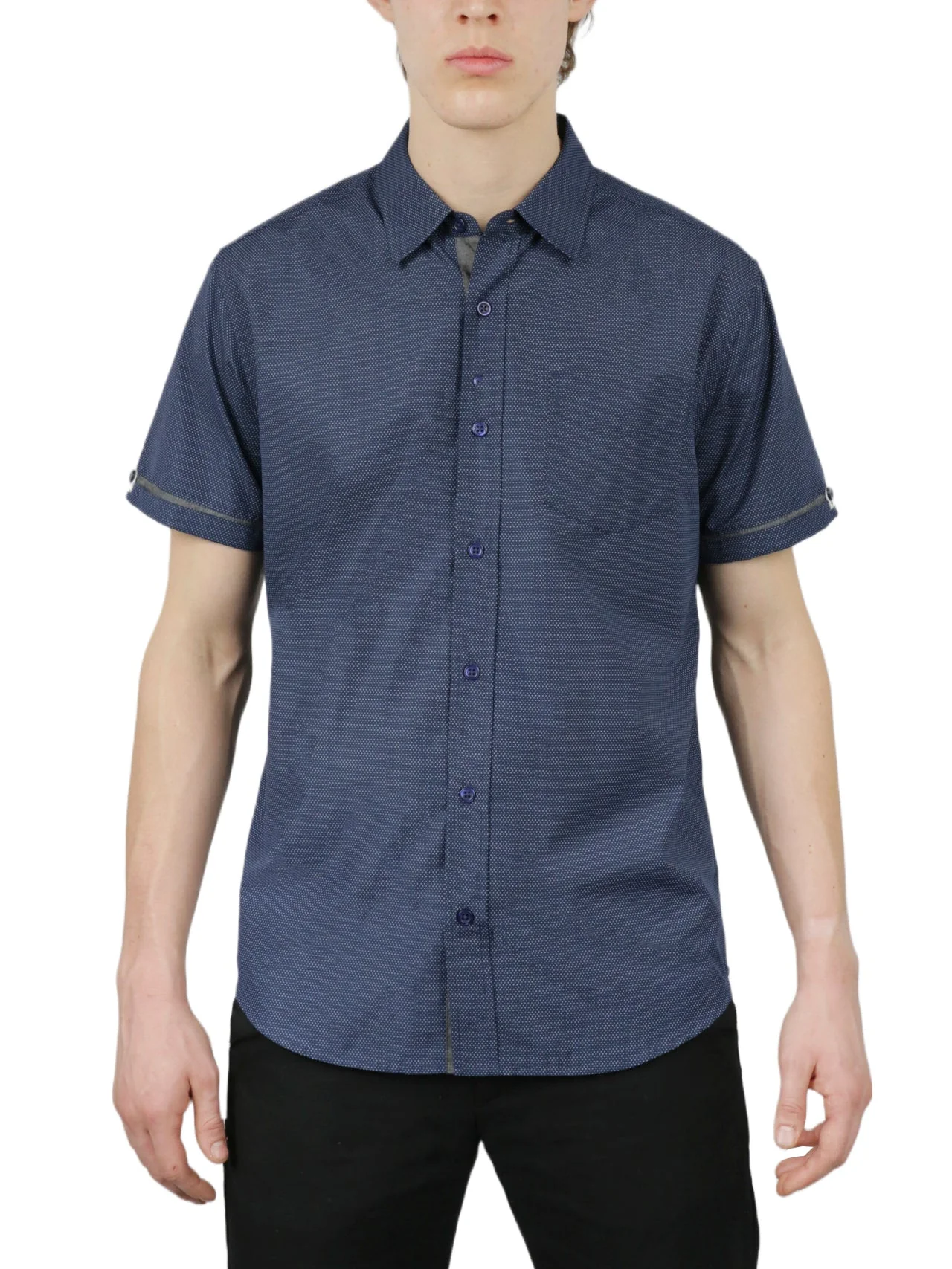 Ditsy Print Short Sleeve Shirt - Image 3
